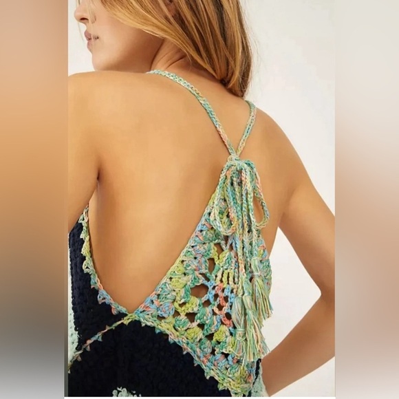 Free People Crochet Chevron Swim Up
Tank Top In Summer Breeze Size Small - Picture 10 of 10
